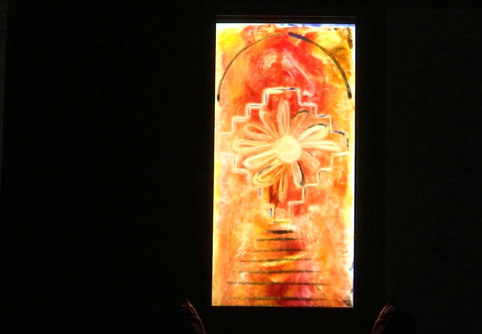 MEgional mit einer Kunstperformance in St. Marien