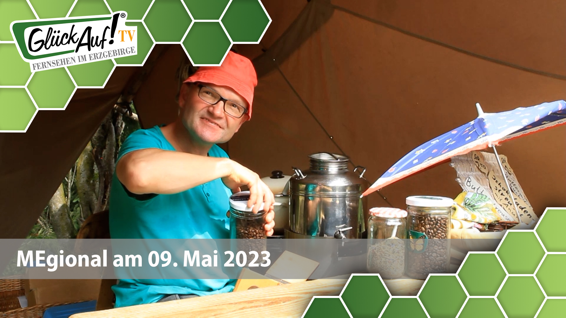 MEgional am 09. Mai 2023 u.a. mit dem Interview des Landratsamtes zum Thema Kaffekurt